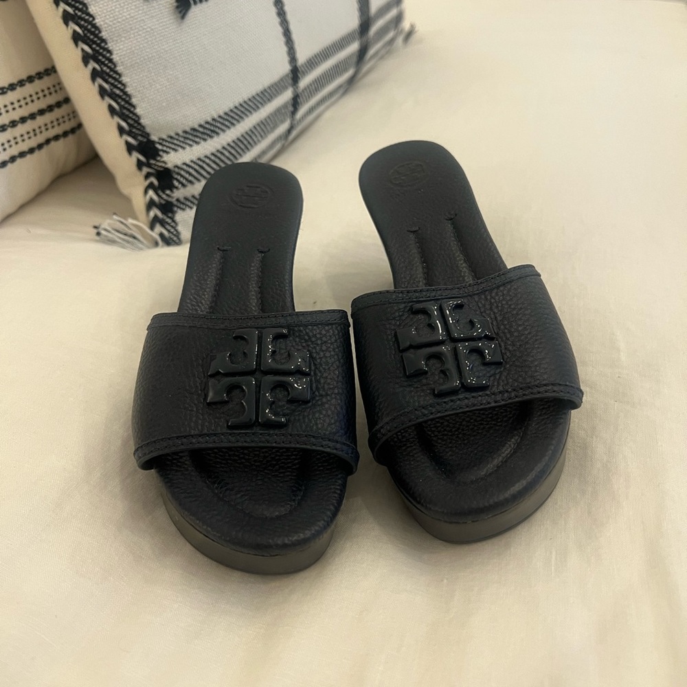Tory Burch Navy Sandals
